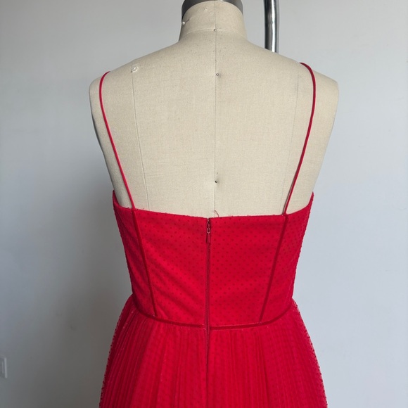 $595 NWT Monique Lhuillier Tulle Fit and Flare Dress Sz 4 - Picture 7 of 13